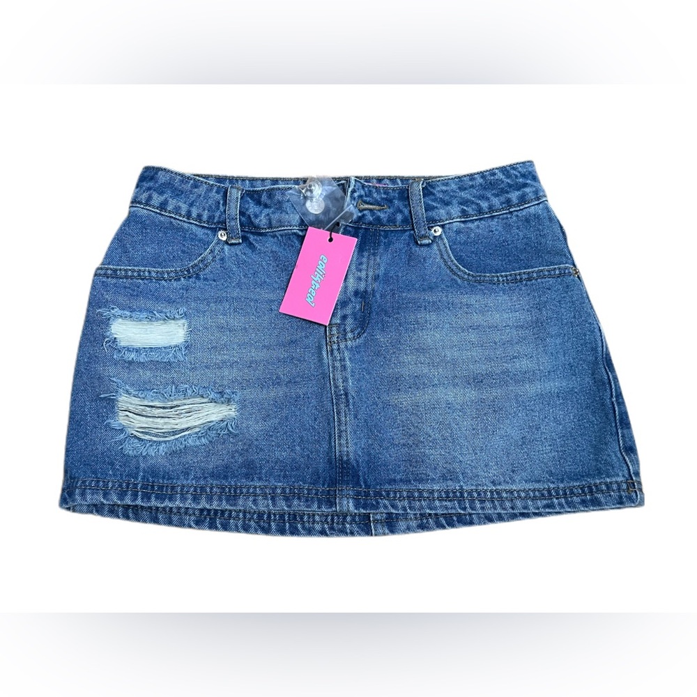 Edikted denim mini skirt